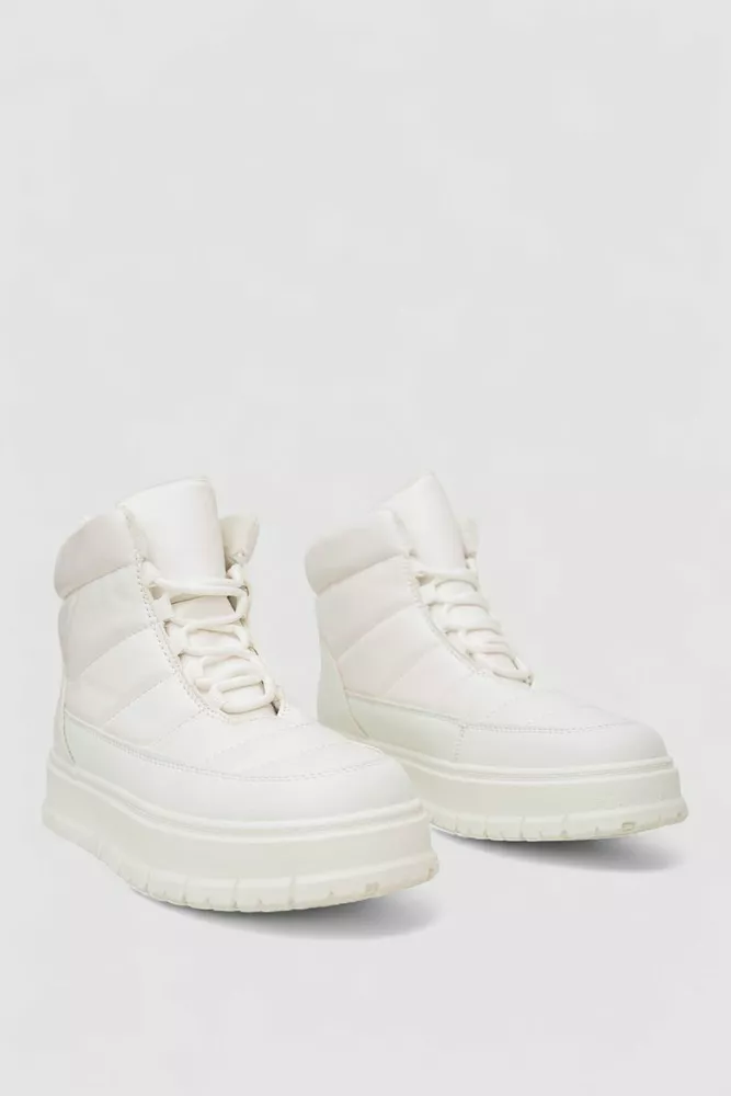 Купити Черевики жіночі зимові на хутрі, колір білий, 248RMB15 - Фото №3