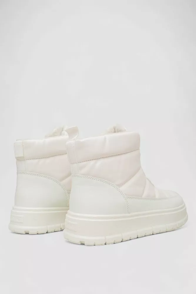 Купити Черевики жіночі зимові на хутрі, колір білий, 248RMB15 - Фото №4