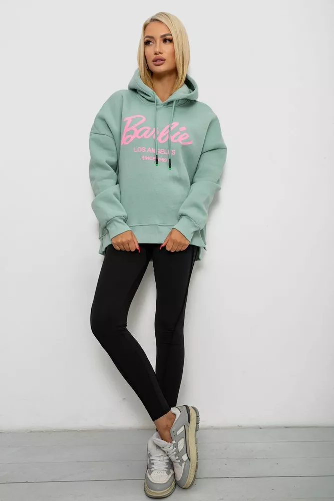 Купить Худи женский утепленный  -уценка, цвет оливковый, 244RK707-U-1 - Фото №2