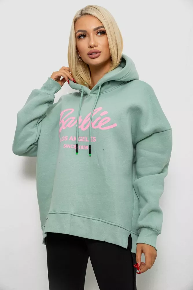 Купить Худи женский утепленный  -уценка, цвет оливковый, 244RK707-U-1 - Фото №3