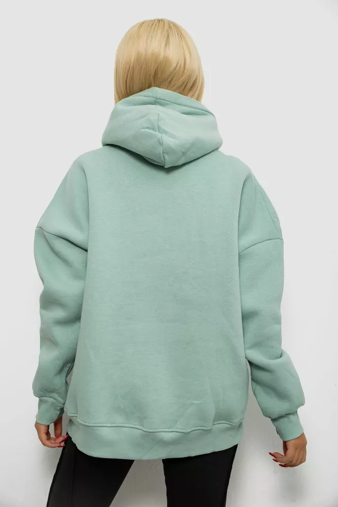 Купить Худи женский утепленный  -уценка, цвет оливковый, 244RK707-U-1 - Фото №4