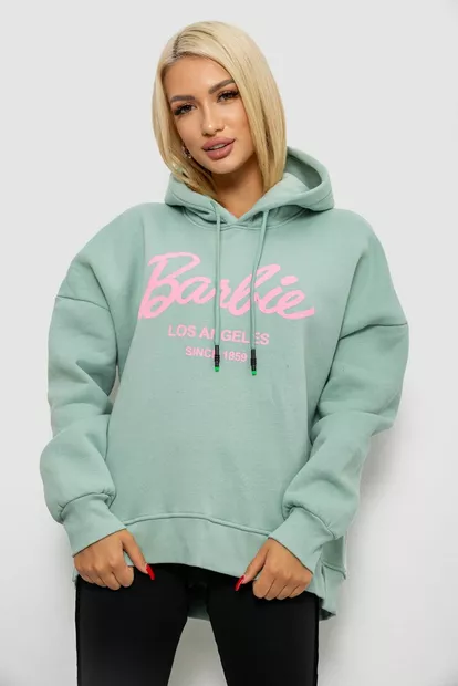 Худи женский утепленный  -уценка, цвет оливковый, 244RK707-U-1