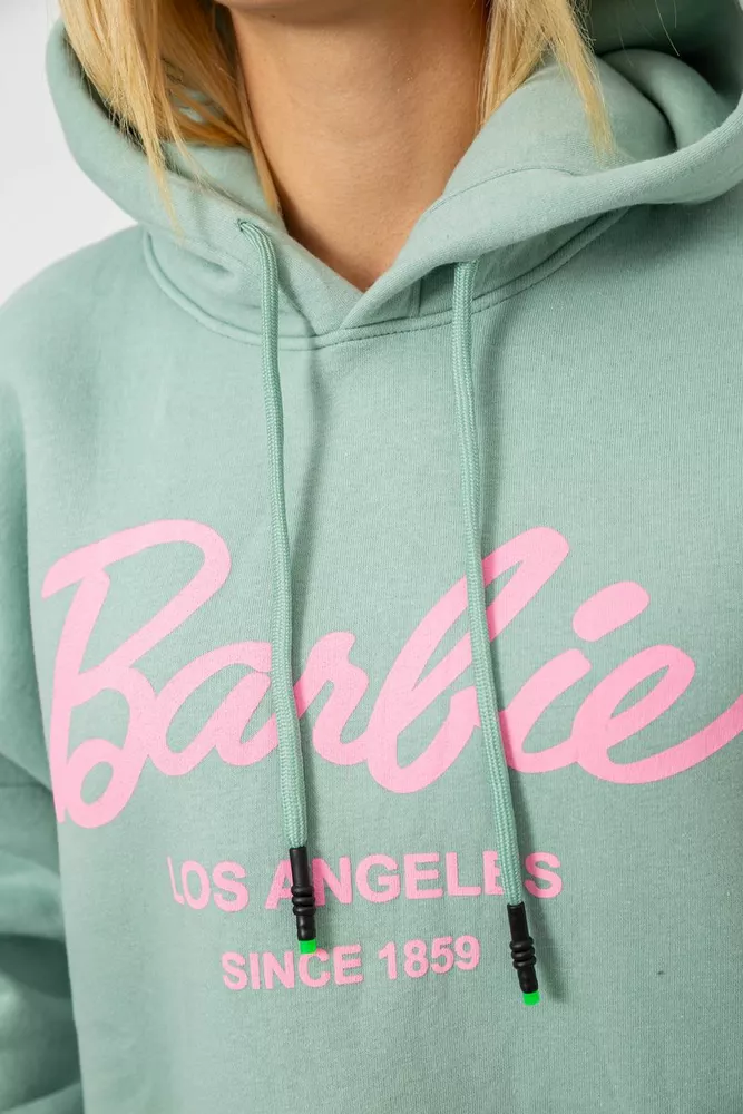 Купить Худи женский утепленный  -уценка, цвет оливковый, 244RK707-U-1 - Фото №6