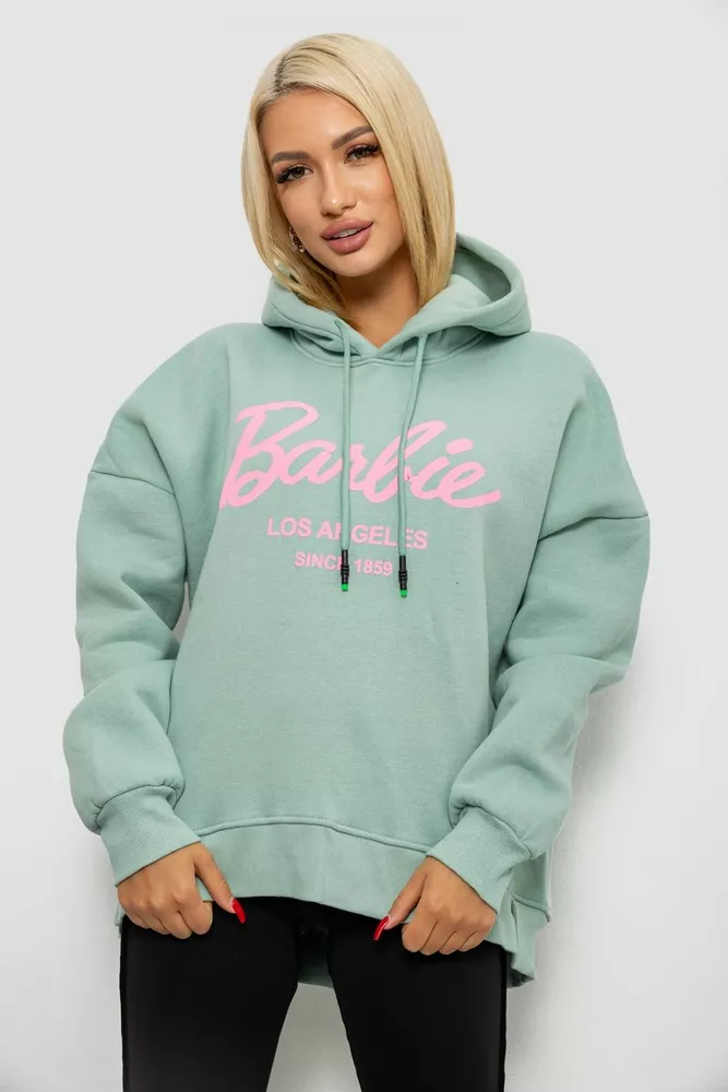 Купить Худи женский утепленный  -уценка, цвет оливковый, 244RK707-U-1 - Фото №1