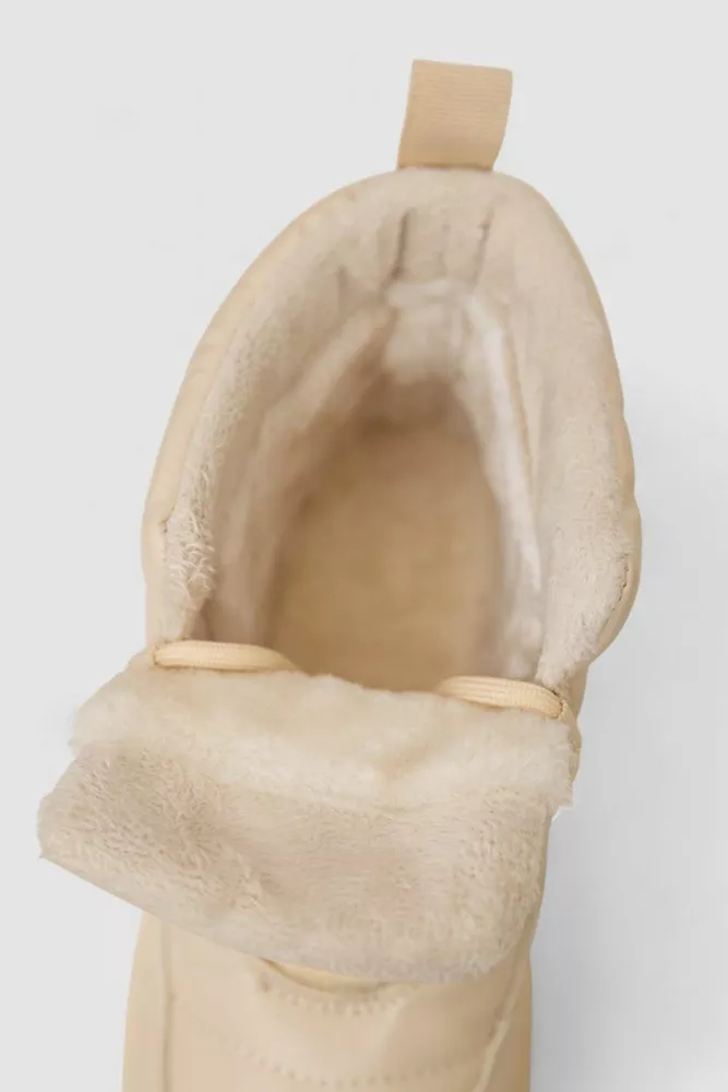 Купити Черевики жіночі зимові на хутрі, колір бежевий, 248RMB15 - Фото №6