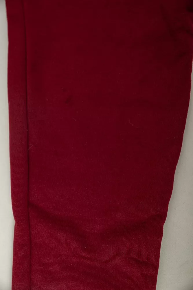 Купить Спортивные штаны женские на флисе  -уценка, цвет бордовый, 238R58671-U-27 - Фото №6