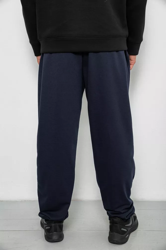 Купить Спортивные штаны мужские однотонные, цвет синий, 244R41272 - Фото №4