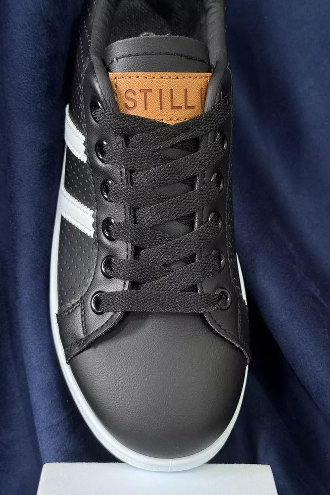 Купити Кеди жіночі, колір чорно-білий, 248RR67 - Фото №2