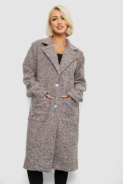 Пальто жіноче без підкладки, колір пудрово-синій, 257R99