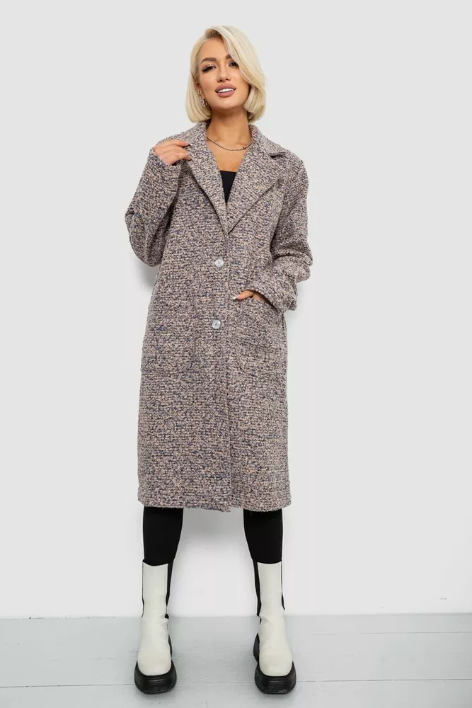 Купити Пальто жіноче без підкладки, колір пудрово-синій, 257R99 - Фото №2