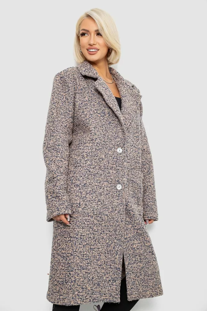 Купити Пальто жіноче без підкладки, колір пудрово-синій, 257R99 - Фото №3