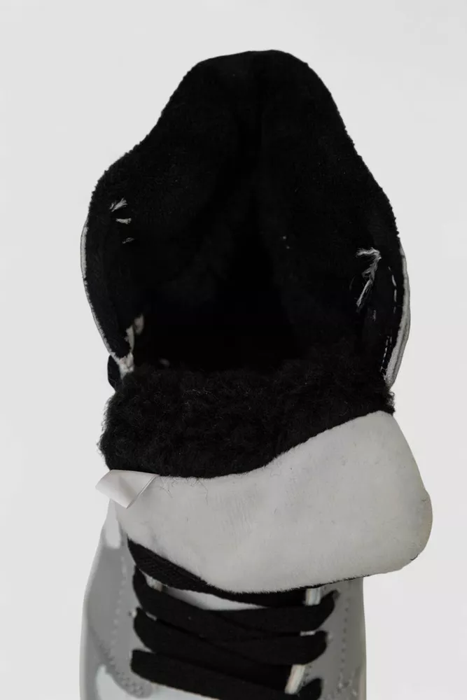 Купить Кроссовки женские зимние на меху, цвет бело-серый, 248RHB470-2 - Фото №6