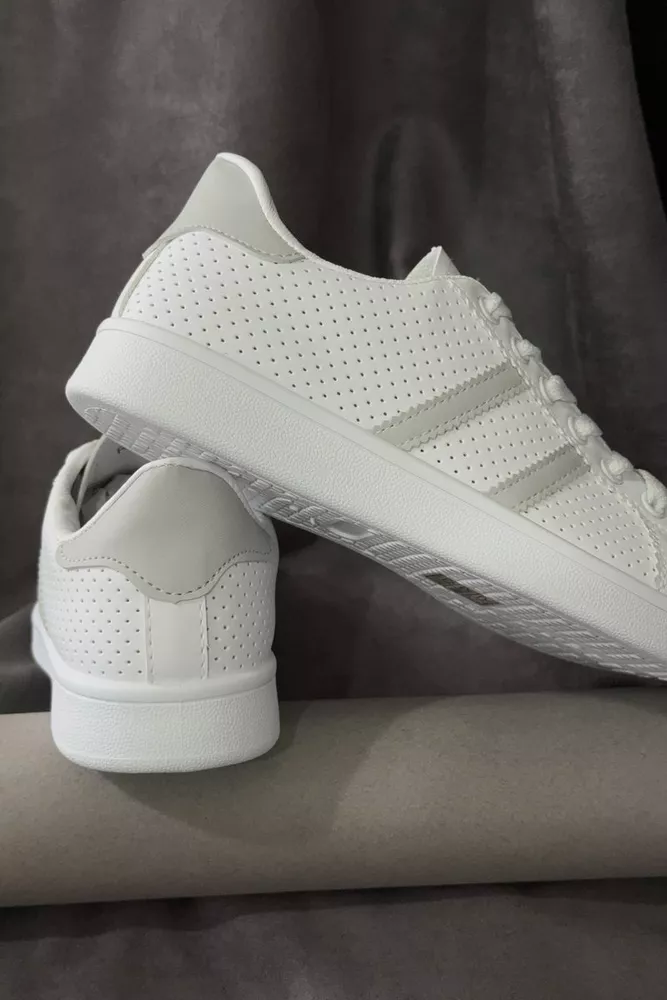 Купить Кеды женские, цвет бело-серый, 248RR67 оптом - Фото №4