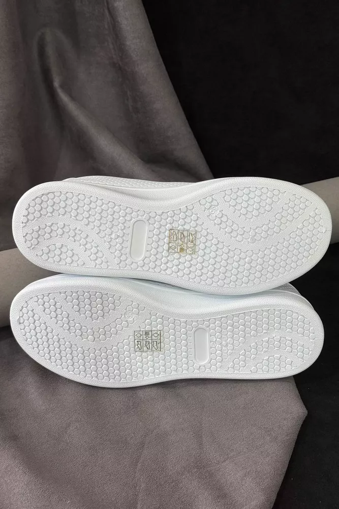 Купить Кеды женские, цвет бело-серый, 248RR67 оптом - Фото №5