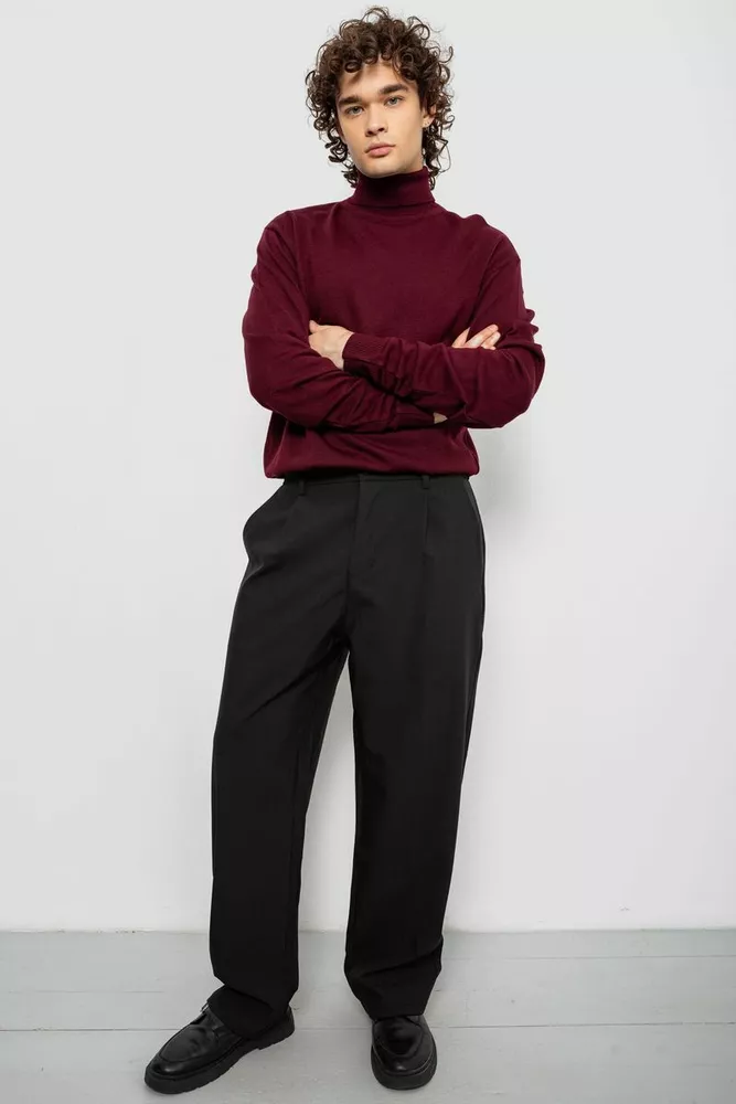 Купити Светр чоловічий, колір сливовий, 161R1880 - Фото №4