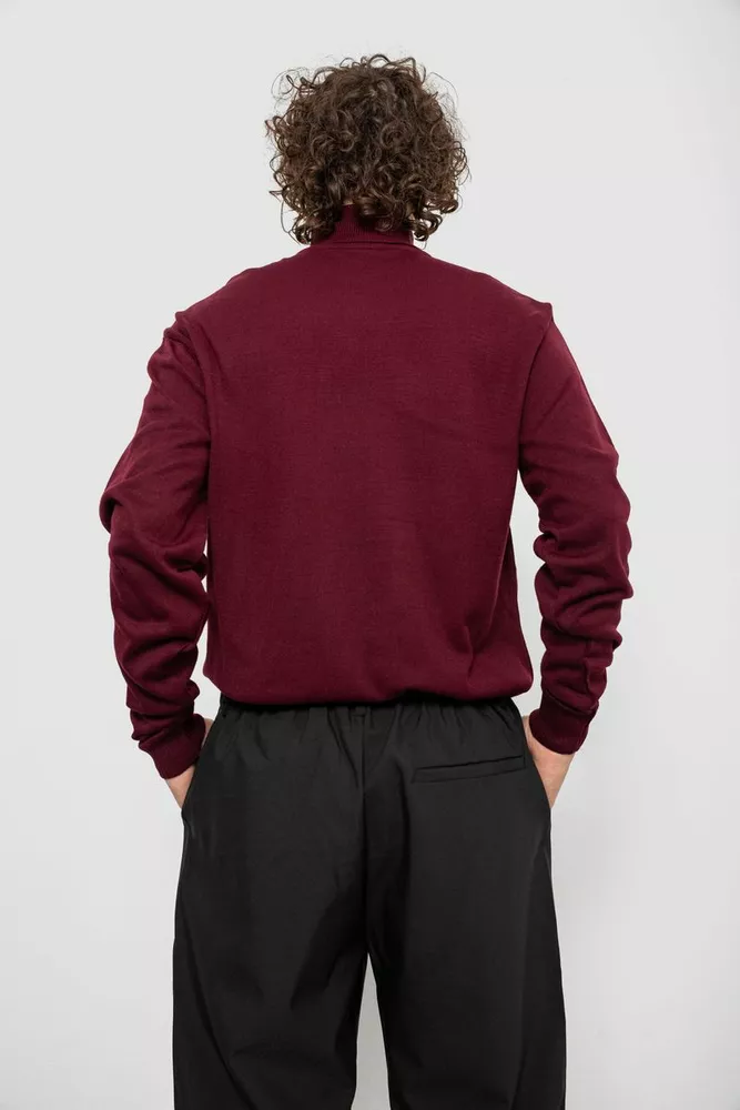 Купити Светр чоловічий, колір сливовий, 161R1880 - Фото №6