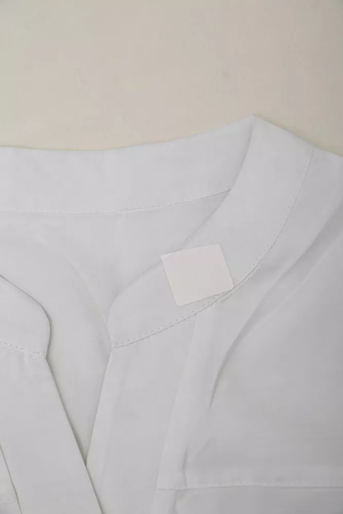 Купить Блуза однотонная  -уценка, цвет белый, 230R97-1-U-14 - Фото №6