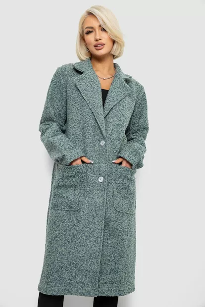 Пальто женское без подкладки, цвет оливковый, 257R99