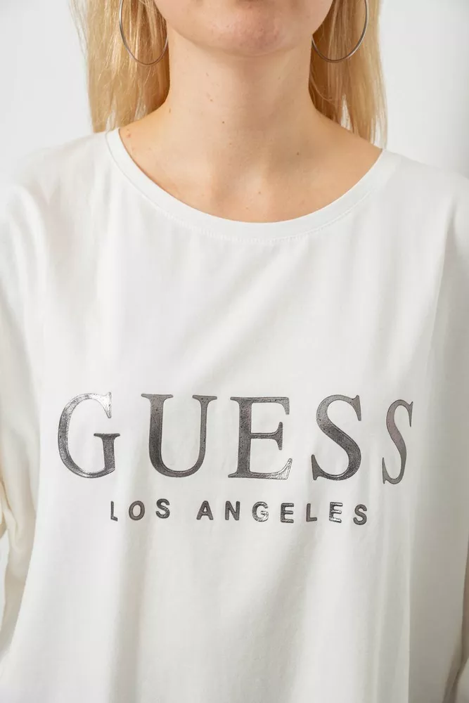 Купить Футболка женская с принтом, цвет молочный, 244R3019 - Фото №5