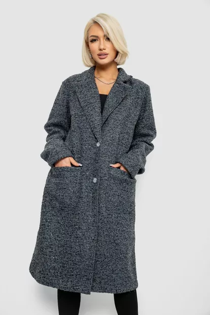 Пальто женское без подкладки, цвет серый, 257R99