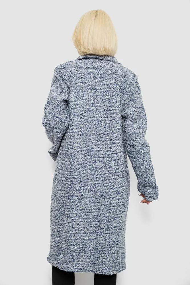 Купити Пальто жіноче без підкладки, колір синій, 257R99 - Фото №4