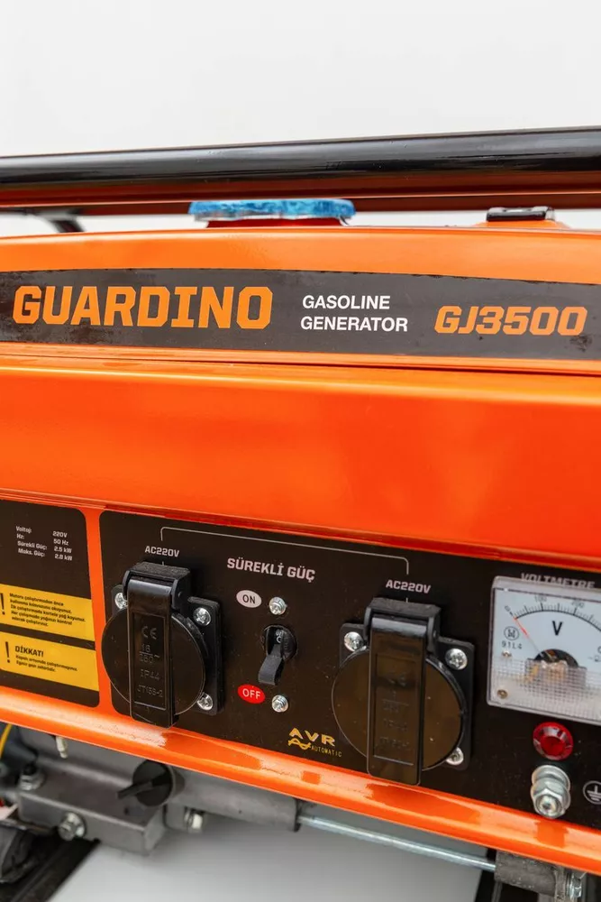 Купити Генератор бензиновий Guardino  2,5 кВт, колір помаранчево-чорний, GJ3500 - Фото №9