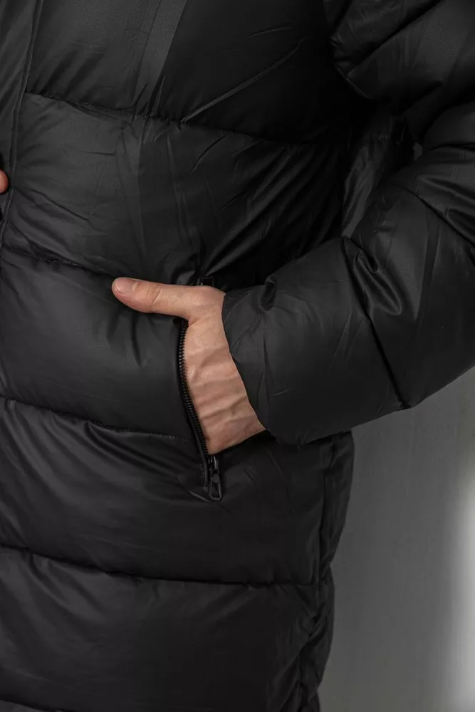 Купить Куртка мужская зимняя удлиненная  -уценка, цвет черный, 244RH76-15-U - Фото №8