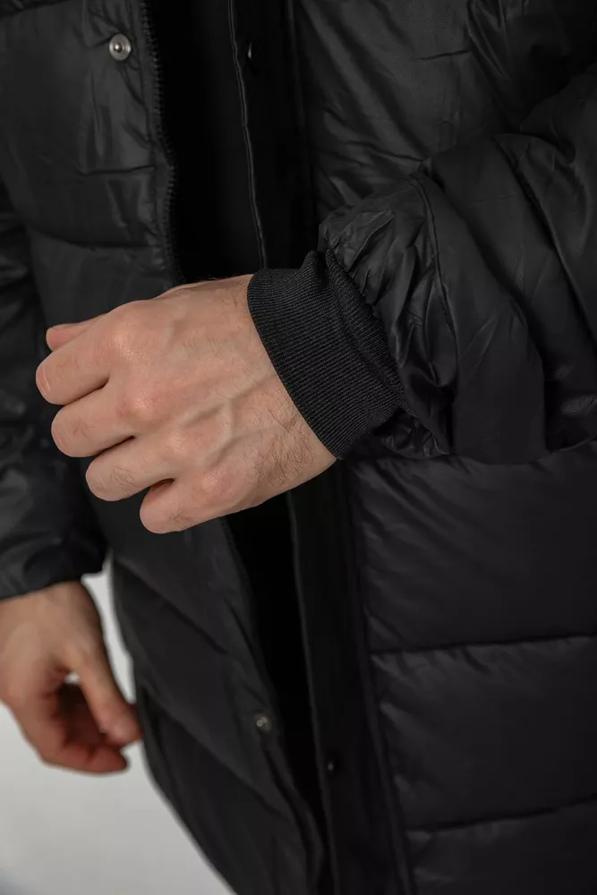 Купить Куртка мужская зимняя удлиненная  -уценка, цвет черный, 244RH76-15-U - Фото №9