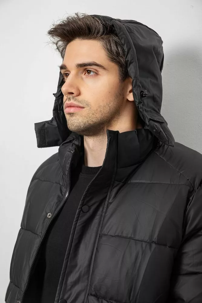 Купить Куртка мужская зимняя удлиненная  -уценка, цвет черный, 244RH76-15-U - Фото №10