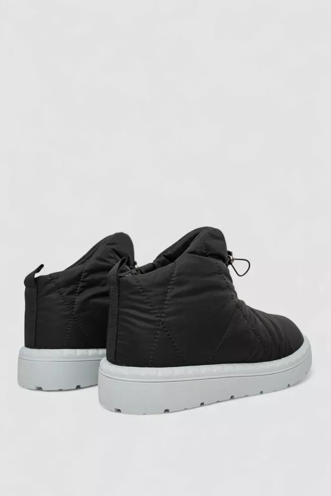 Купить Дутики женские зимние на меху  -уценка, цвет черно-серый, 248RFM400-5-U - Фото №4