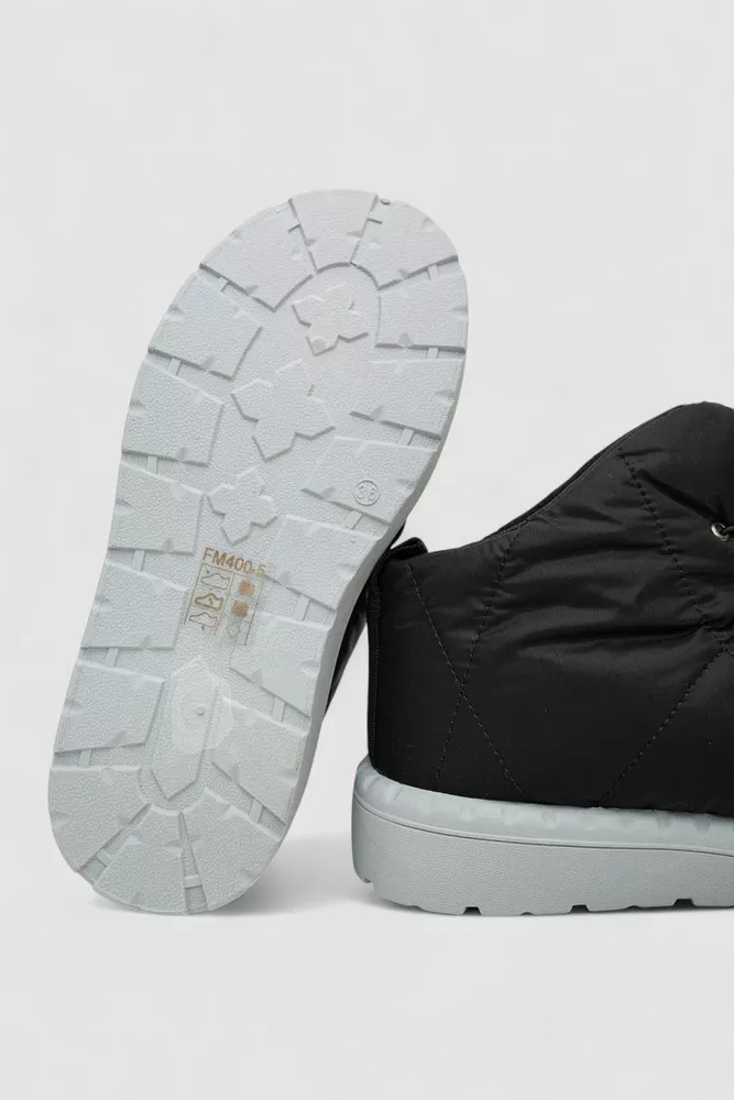 Купить Дутики женские зимние на меху  -уценка, цвет черно-серый, 248RFM400-5-U - Фото №5