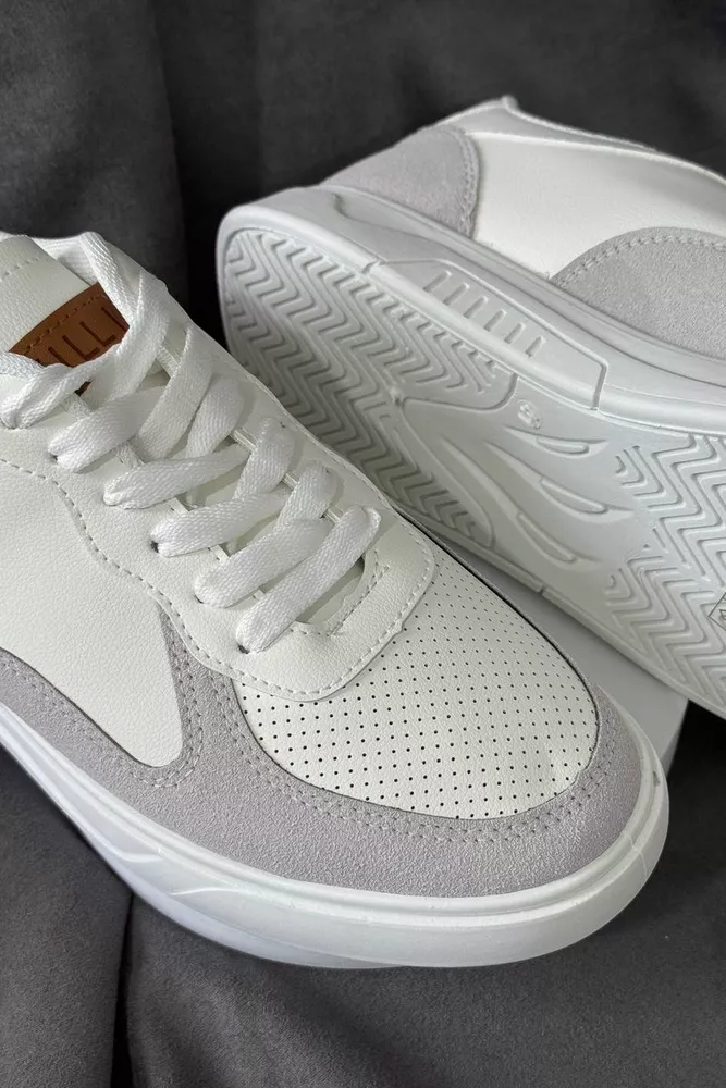 Купити Кеди чоловічі, колір біло-сірий, 248RR128-7R - Фото №2