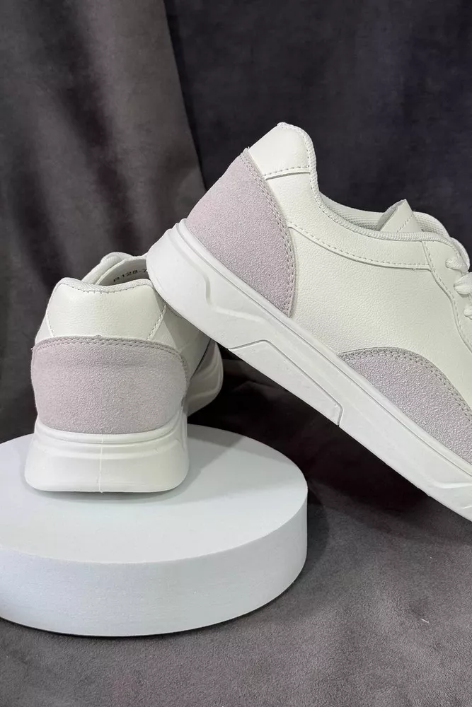 Купити Кеди чоловічі, колір біло-сірий, 248RR128-7R - Фото №4