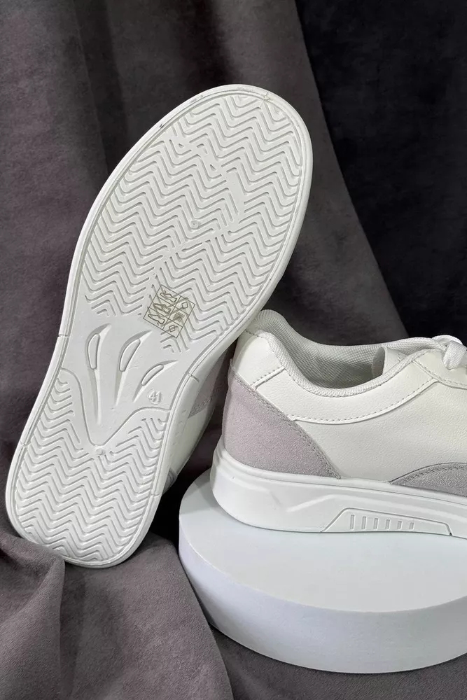 Купити Кеди чоловічі, колір біло-сірий, 248RR128-7R - Фото №5