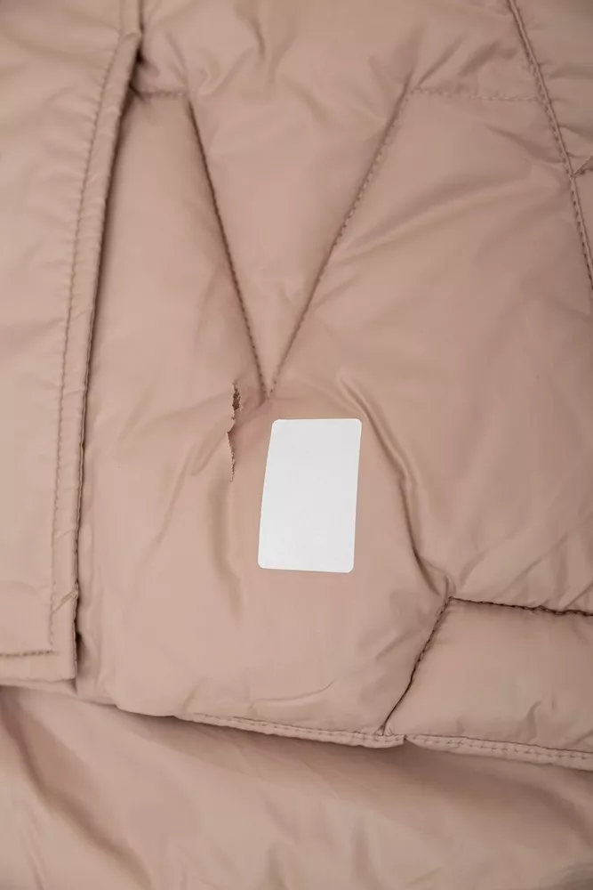 Купить Куртка женская зимняя короткая  -уценка, цвет бежевый, 244R865-U-1 - Фото №9