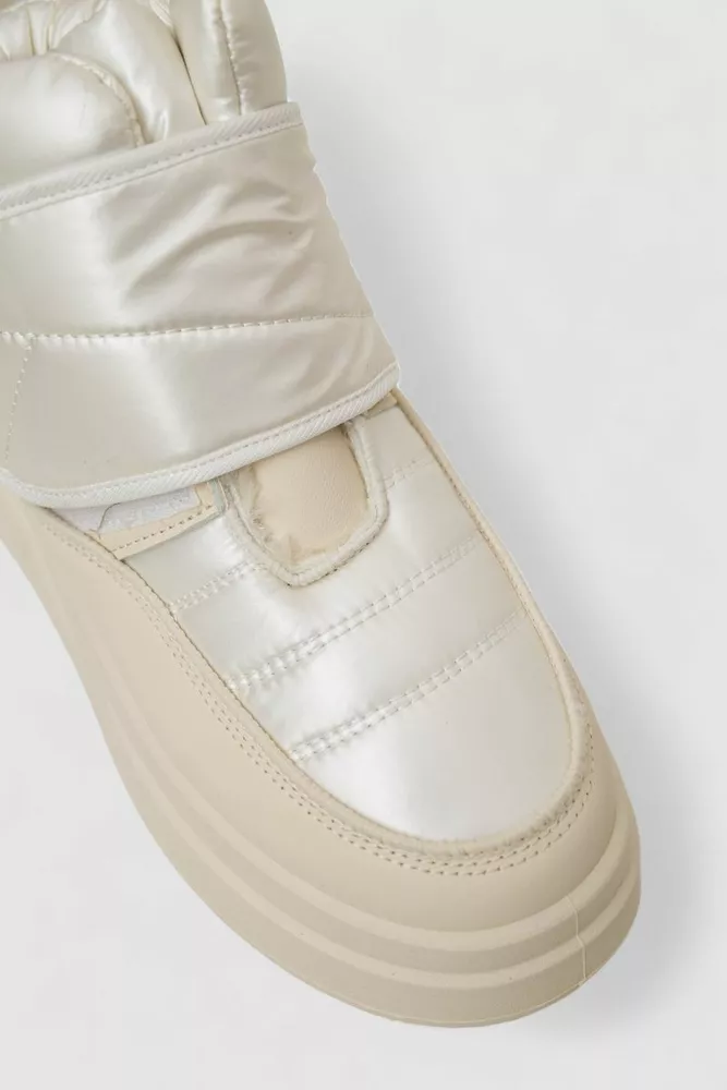 Купити Дутики жіночі зимові на хутрі  уцінка, колір бежевий, 248RLM10-U-1 - Фото №2