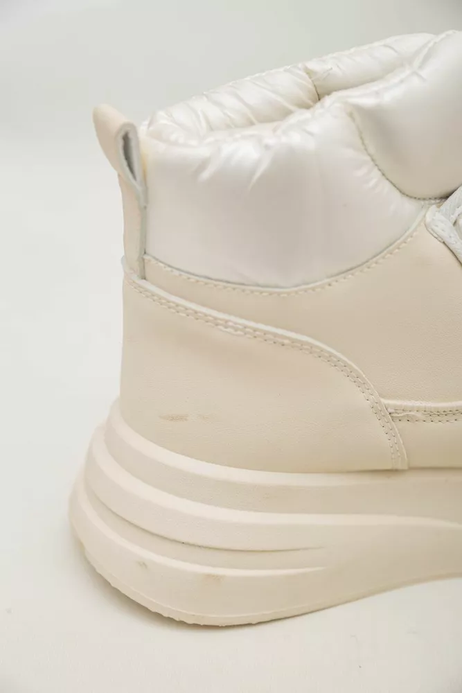 Купити Дутики жіночі зимові на хутрі  уцінка, колір бежевий, 248RLM10-U-1 - Фото №7