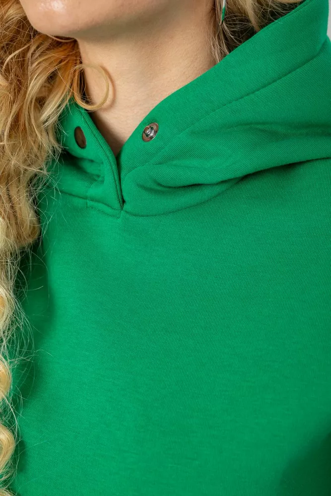 Купить Спортивный костюм женский на флисе  -уценка, цвет зеленый, 102R7711-U-1 - Фото №5