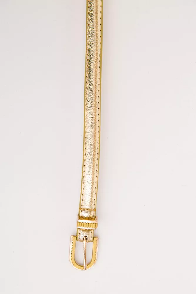 Купить Женский ремень из эко-кожи золотистого цвета 196RL1510W52 оптом - Фото №2