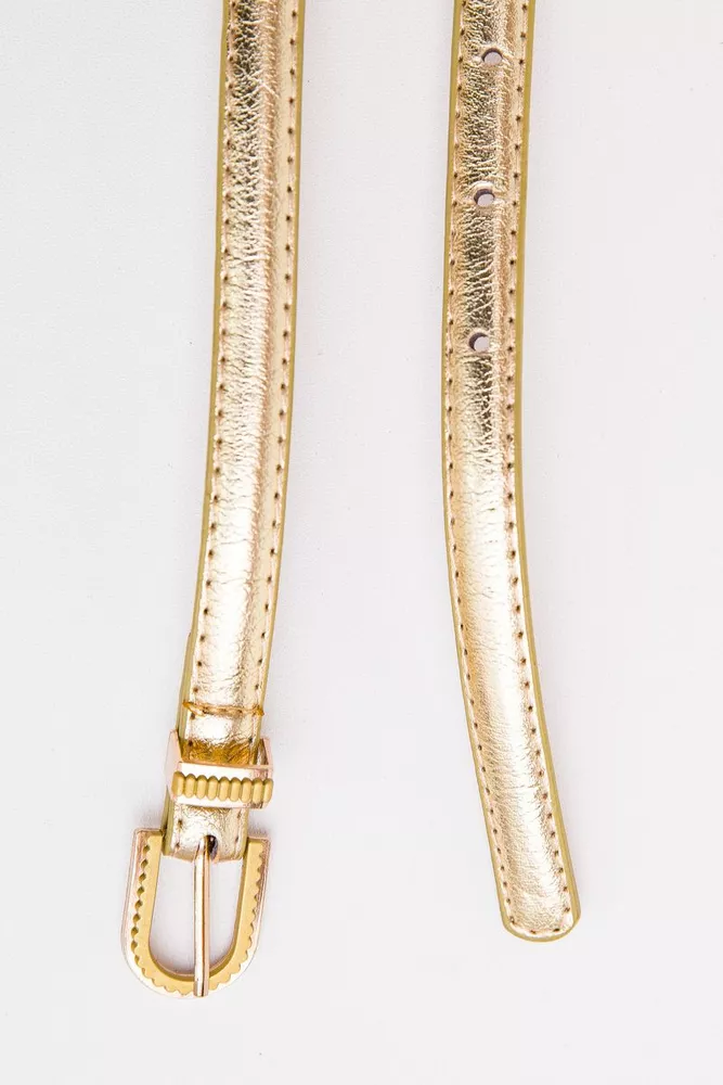 Купить Женский ремень из эко-кожи золотистого цвета 196RL1510W52 оптом - Фото №3