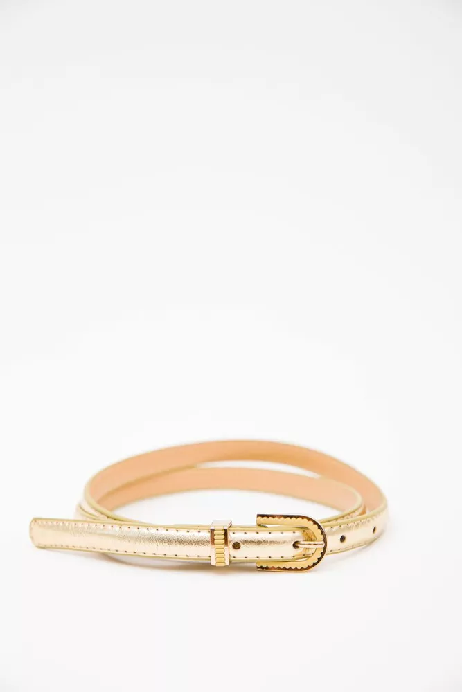 Купить Женский ремень из эко-кожи золотистого цвета 196RL1510W52 оптом - Фото №1