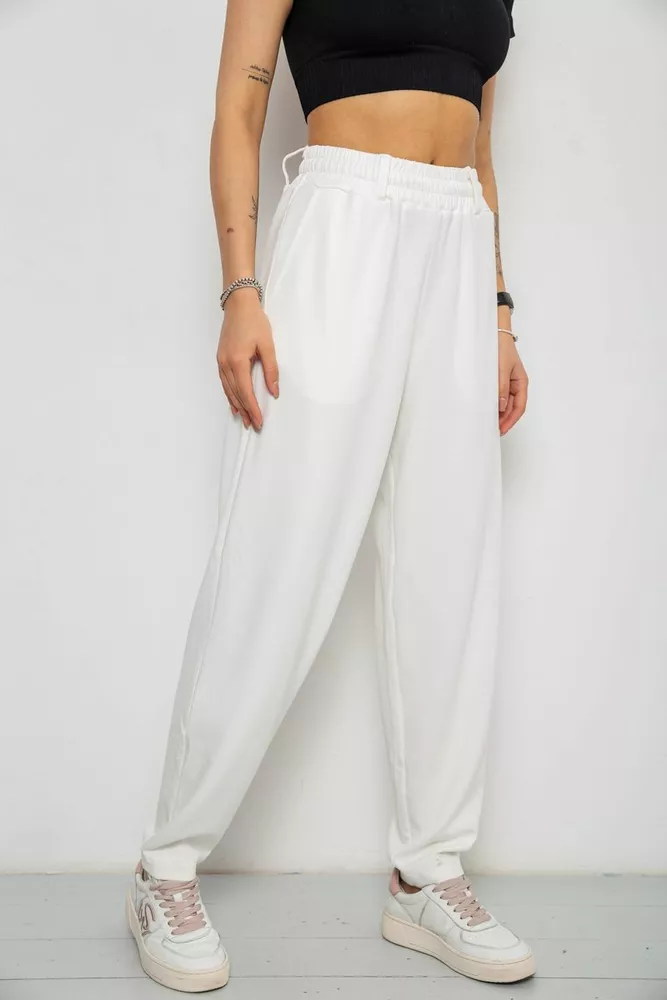 Купить Штаны женские MOM  -уценка, цвет молочный, 102R5246-U-1 - Фото №3