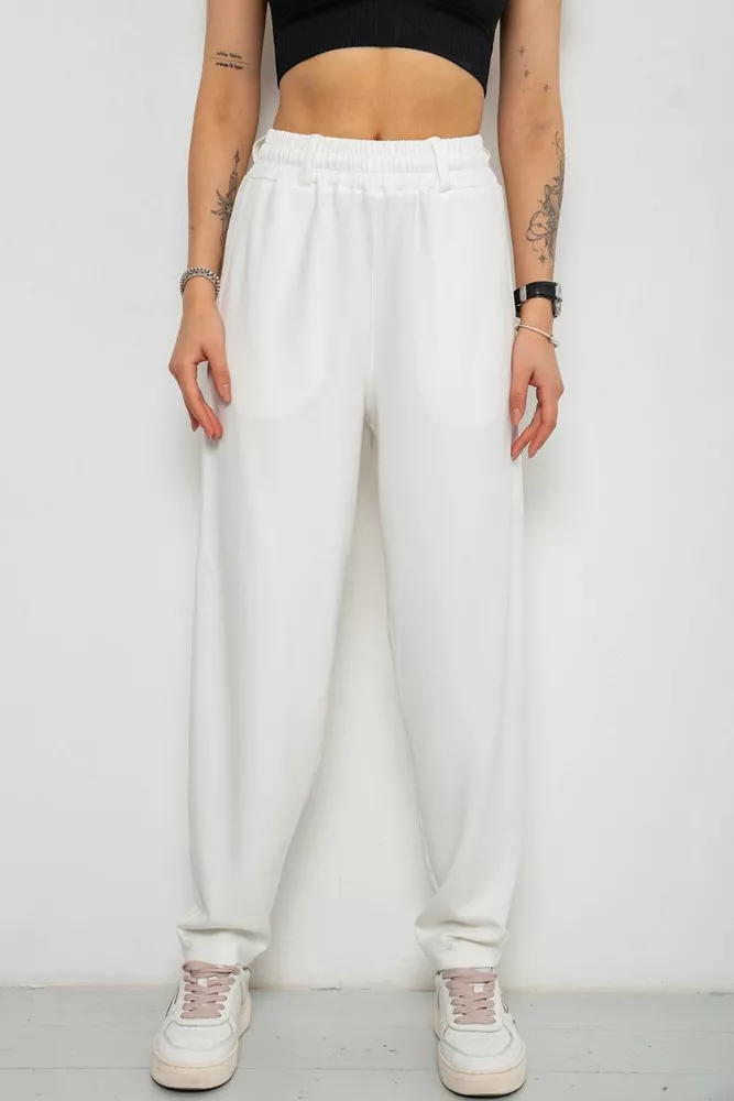 Купить Штаны женские MOM  -уценка, цвет молочный, 102R5246-U-1 - Фото №1