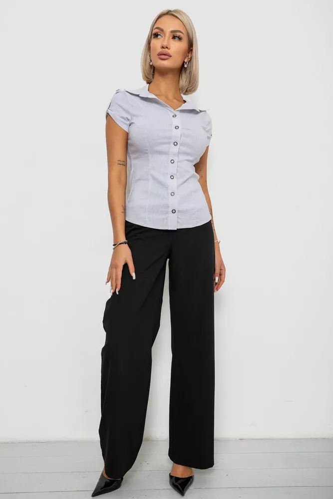 Купить Рубашка классическая в полоску  -уценка, цвет светло-серый, 230R668-U оптом - Фото №2