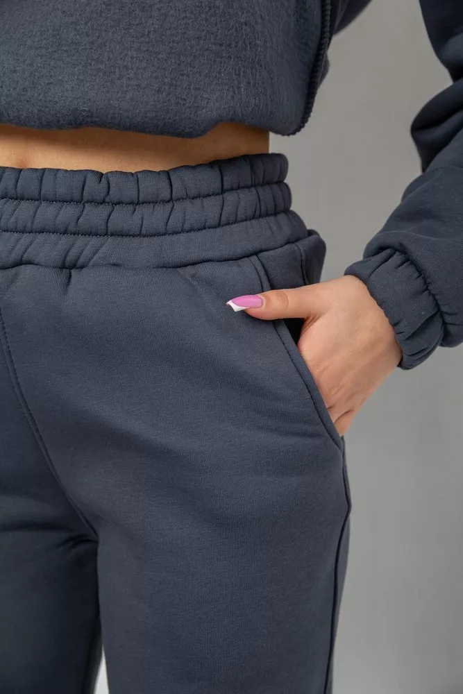 Купити Спортивний костюм жіночий на флісі  -уцінка, колір сірий, 102R7711-U - Фото №7