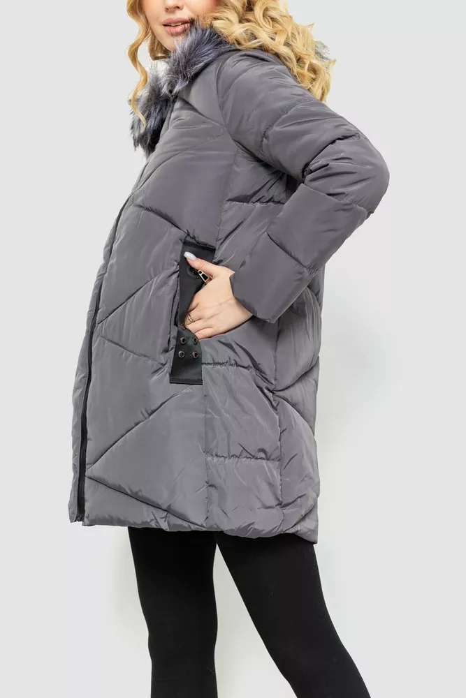 Купити Куртка жіноча, колір сірий, 235R17007 оптом - Фото №3