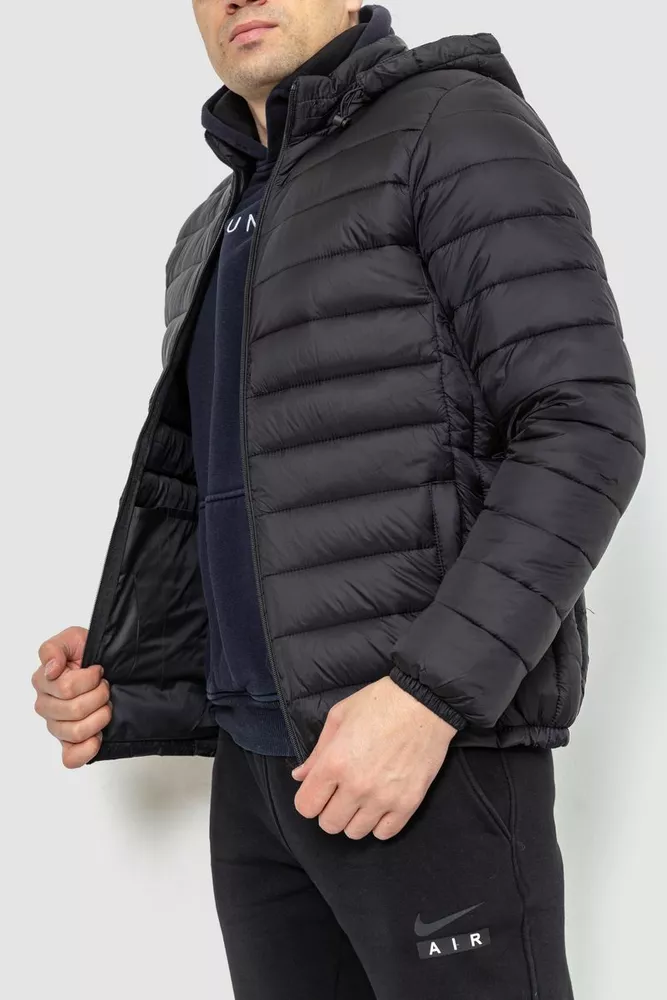 Купити Куртка чоловіча демісезонна, колір чорний, 234R901 - Фото №3