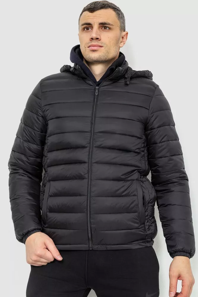 Купити Куртка чоловіча демісезонна, колір чорний, 234R901 - Фото №1
