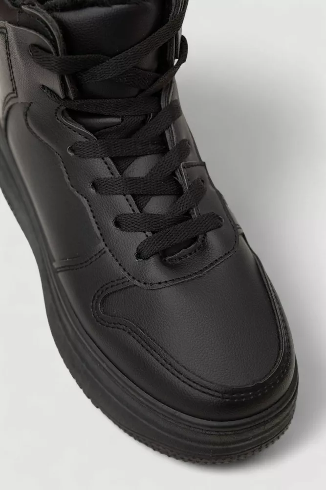 Купити Кросівки жіночі зимові на хутрі, колір чорний, 248RAM01 - Фото №2