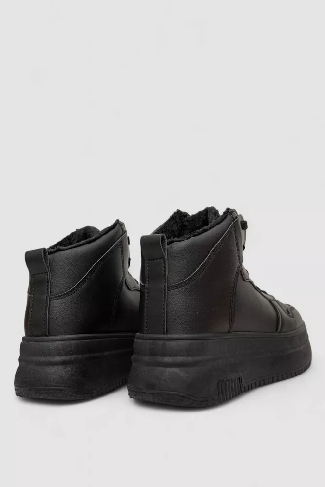 Купити Кросівки жіночі зимові на хутрі, колір чорний, 248RAM01 - Фото №4
